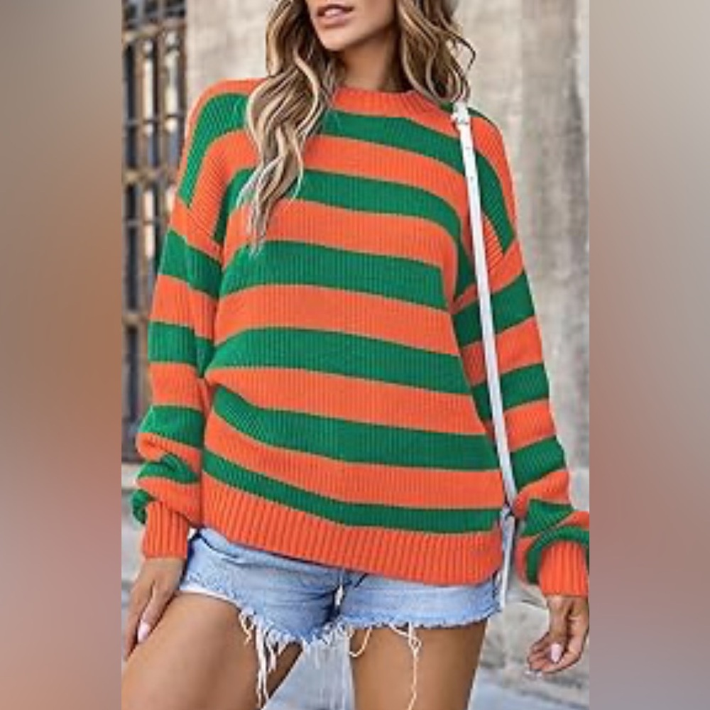 Casual Crewneck Chunky Sweater